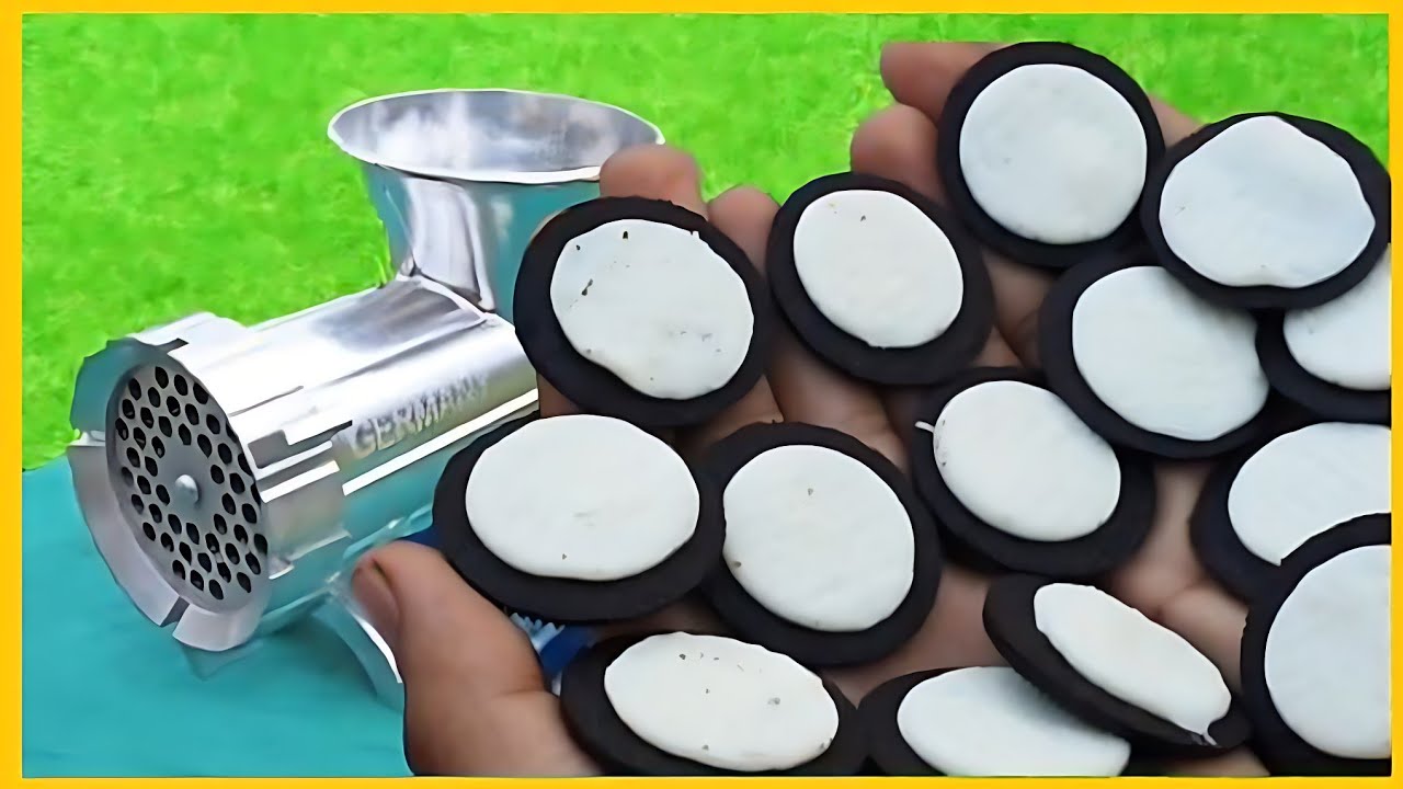 EXPERIMENT: MEAT GRINDER VS WHITE OREO BISCUIT