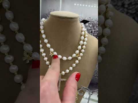 Новинки из жемчуга #бижутерия #украшения #красота #мурано #серьги #жемчуг #брошь #колье #браслеты