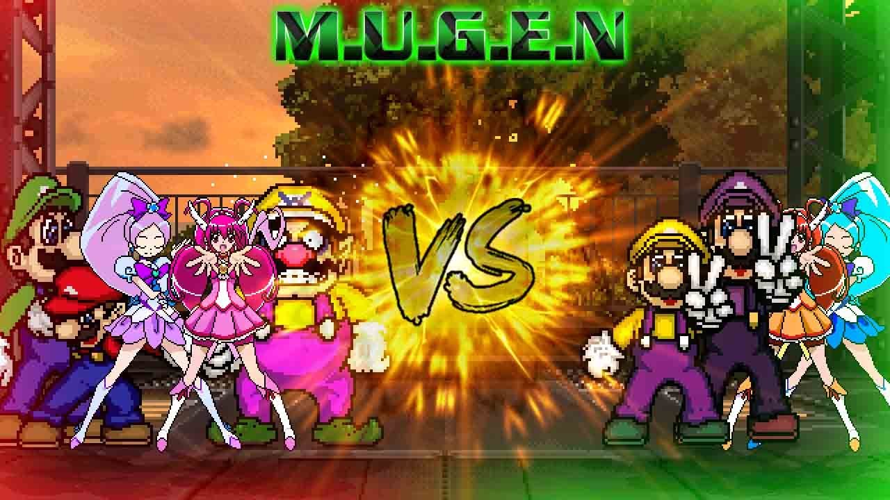 Vallery's M.U.G.E.N - Mario Bros, Cure Happy and Cure Blossom Vs. Themselves