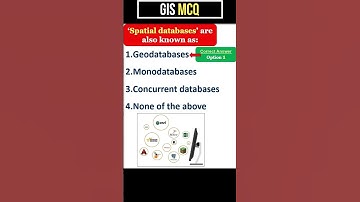 Spatial databases are also known as? ESRI Geodatabases in HINDI URDU #GIS #SHORTS