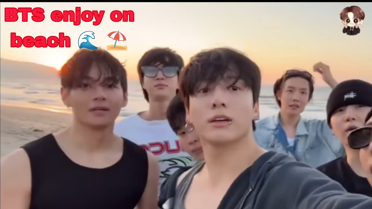 BTS enjoy on beach 🌊 ⛱️ // hindi dubbing