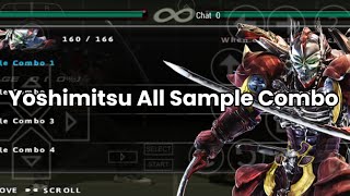 Yoshimitsu All Sample Combo Tekken 6