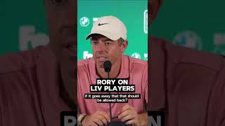 Rory McIlroy's savage response when asked about LIV players returning 👀