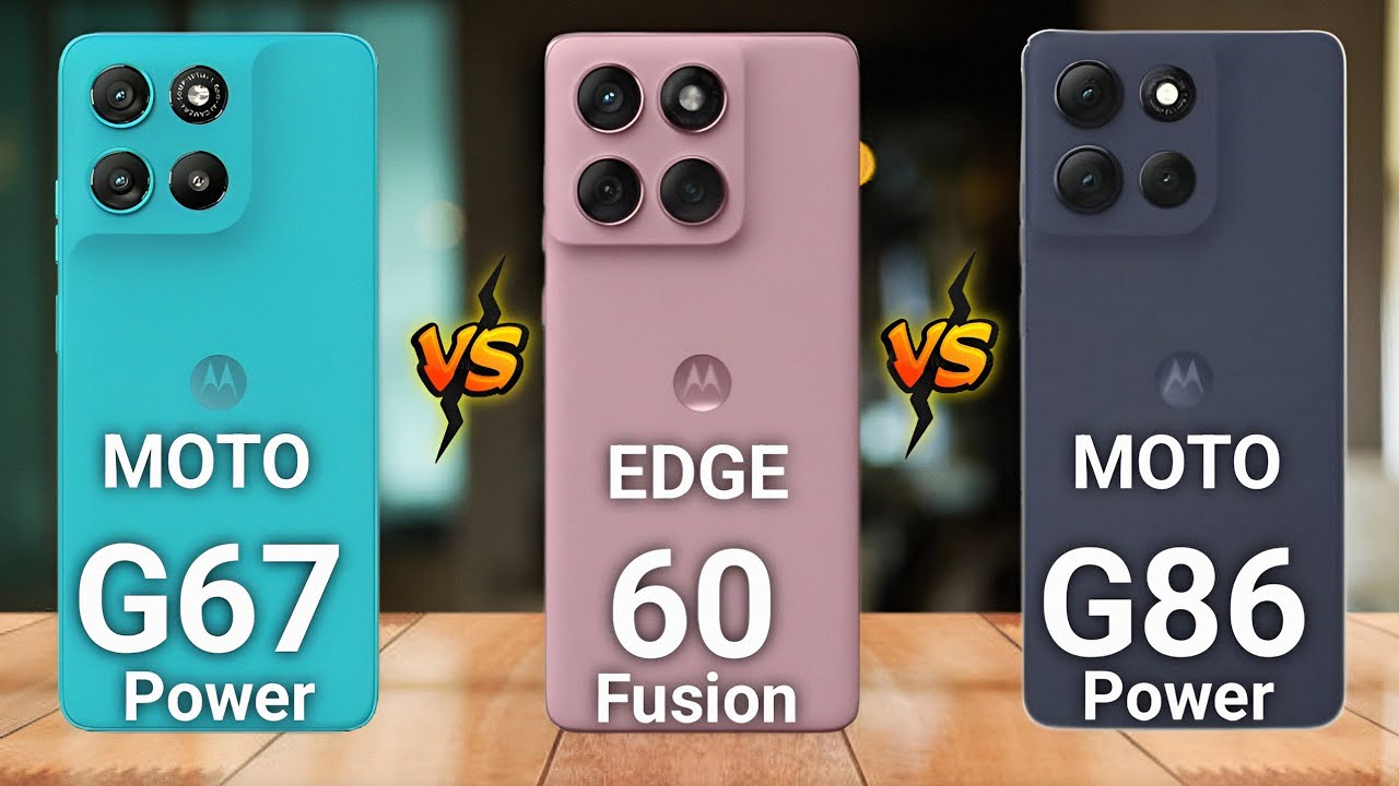 Motorola Moto G67 Power vs Motorola Moto G86 Power vs Motorola Edge 60 Fusion - Full Comparison 🔥