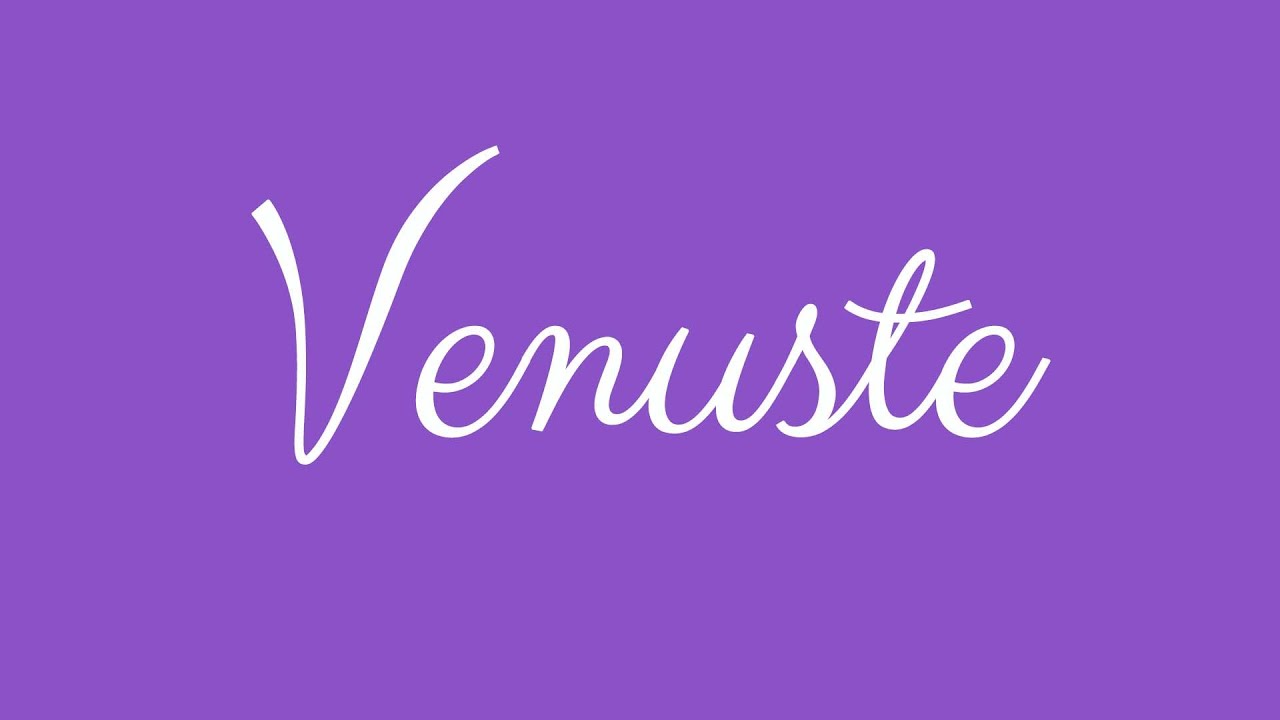 ✎ Venuste ✎ English Cursive Handwriting Tutorial - YouTube