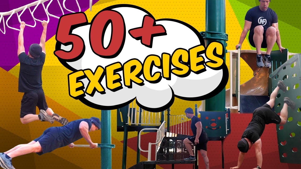 50 Different Workout Exercises! (Playground Options) - YouTube