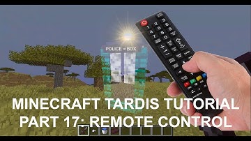 Minecraft 1.19 TARDIS Tutorial Part 17: Remote Control