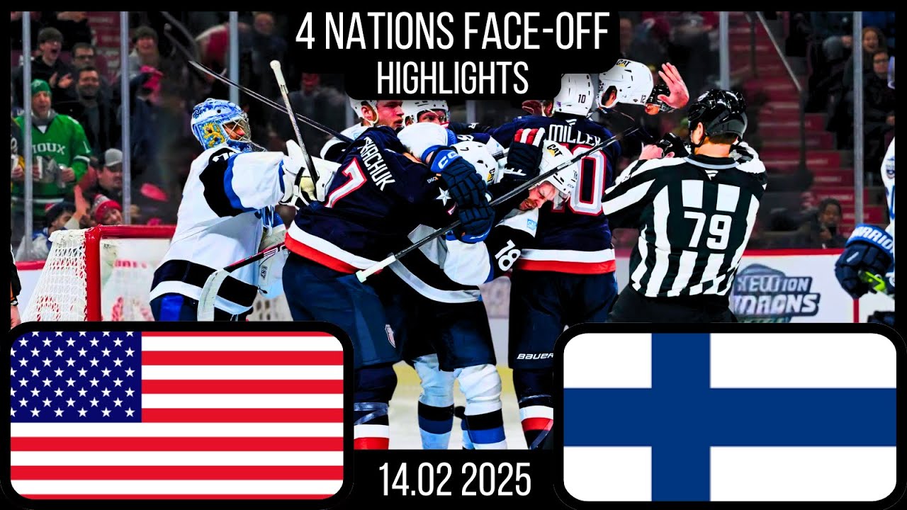 USA vs. Finland | 4 Nations Face-Off Highlight | February 13, 2025 ...