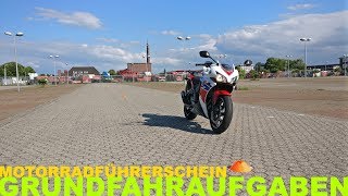 Motorradführerschein: Grundfahraufgaben praktische Prüfung | Piotrrr Moto