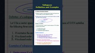 Subspaces Explained Simply | Linear Algebra Basics