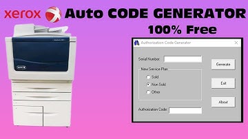 Xerox Service Plan Code Generator For B/W Xerox 5755 /5855 /5955 etc || Software Chip off ||