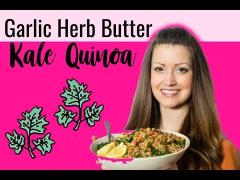 Garlic Butter Quinoa & Kale | Gluten Free + Vegan