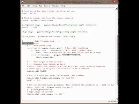 Python Lesson 7 - Part 3 - importing images