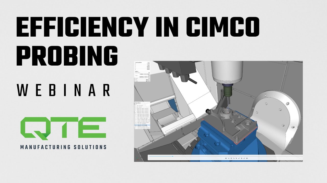 Efficiency in CIMCO Probing Webinar