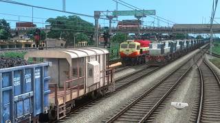 12 LKO PRABAL WDM3D COUPLING FULLY LOADED HEAVY 200 WAGONS COAL TRAIN | PC GAME TRAIN SIMULATOR 2026 screenshot 4