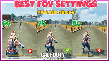 BEST FOV SETTINGS FOR EVERY CODM PLAYER | WHAT