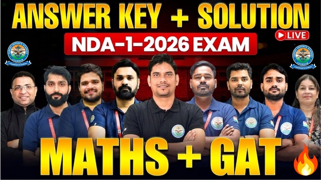 NDA 1 2026 Answer Key 🔥 NDA GAT Answer Key ️ NDA 1 2026 GAT Paper ...