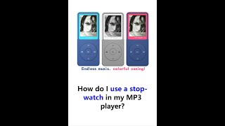 How do I use a stopwatch in my MP3 player?#mp3player #mp4 #musicplayer #stopwatch screenshot 5