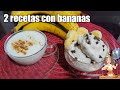 DOS DELICIAS CON GUINEO O BANANA con la misma receta