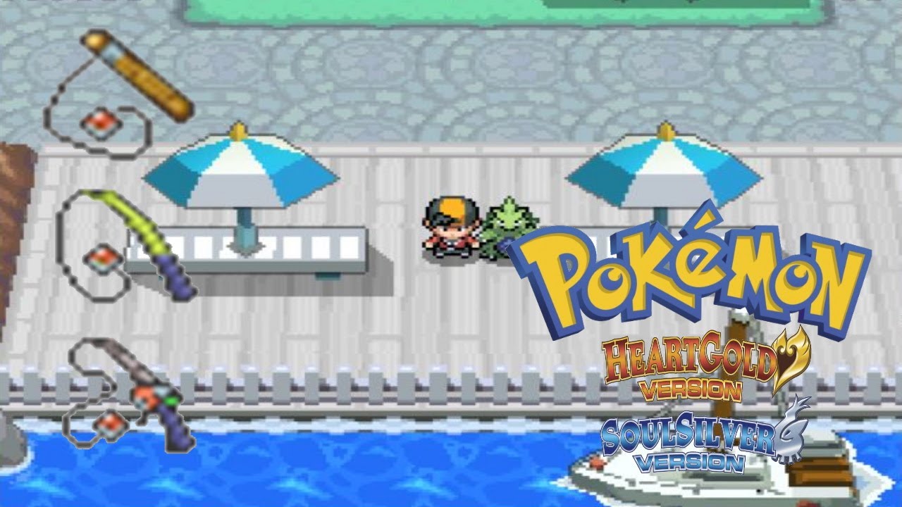 How to get all the Rods in Pokemon Heart Gold & Soul Silver YouTube