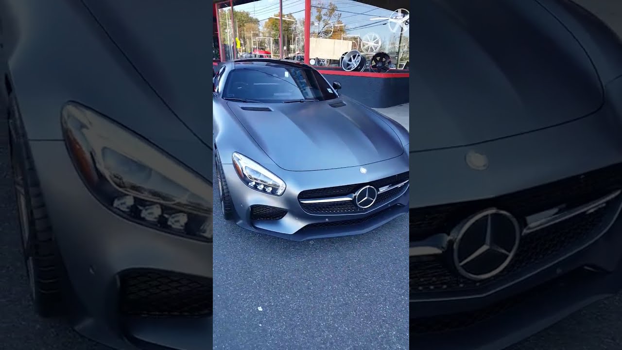 Mercedes GT AMG with 19 inch customized front tires Review | Walkaround | Rayco 2 NJ