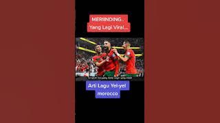Viaral suporter maroko 🇲🇦 menghebohkan dunia. .menyanyikan lagu untuk rakyat Palestina 🇵🇸