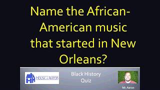 2-14-2018 Black History Quiz