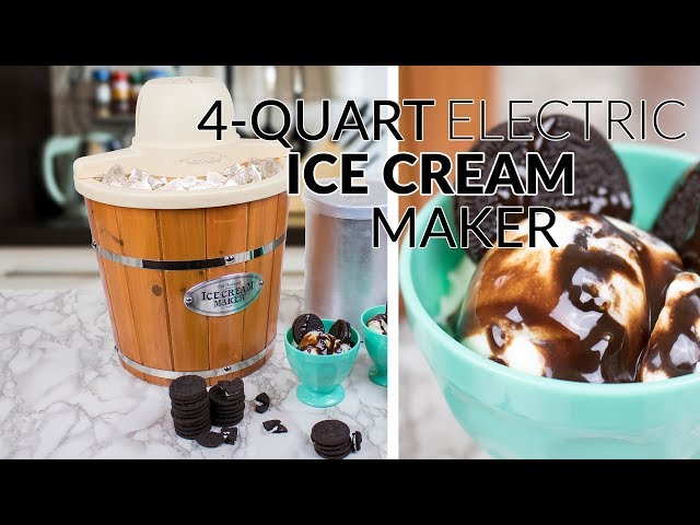 Elite 4 Quart Old Fashioned Ice Cream Maker Electric Model EIM 502