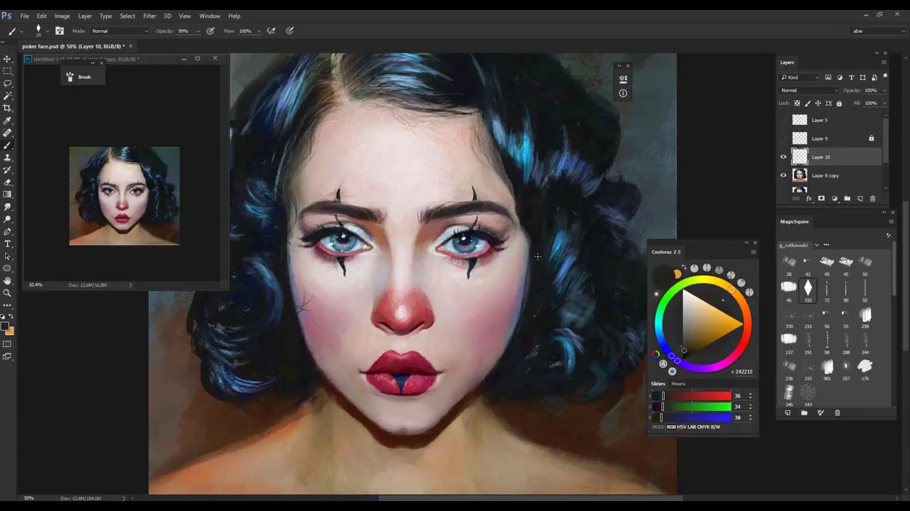 Realistic Portrait with Huion tablet in YouTube