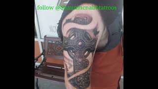 celtic cross tattoo time-lapse