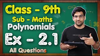 Class 9 Maths, Ex 2.1, Q1 to Q5 || Chapter 2 (Polynomials) || NCERT || MKR