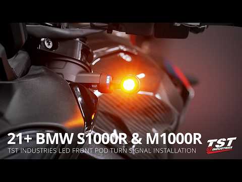 Upgrade Your Signals! 2021+ BMW S1000R / M1000R TST LED Pod Turn Signals by TST Industries
