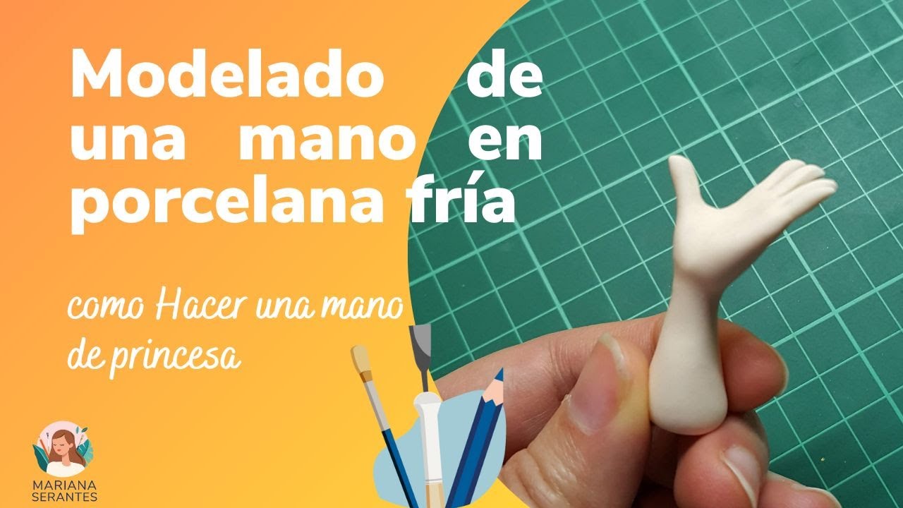 Como hacer una mano en porcelana fría. Técnica de modelado.