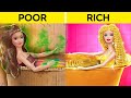 We adopted a barbie  new beauty makeover for barbie doll  tiny miniature diys by 123 go