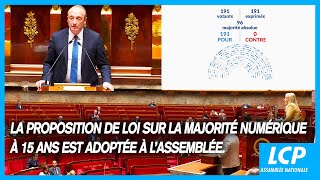 la proposition de loi sur la majorité numérique à 15 ans est adoptée à l’Assemblée  - 28/06/2023