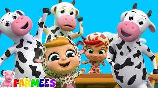 Five Little Cows, Counting Song for Kids and Kindergarten Rhyme