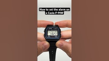 How to set the alarm on a Casio F-91W #casiof91w