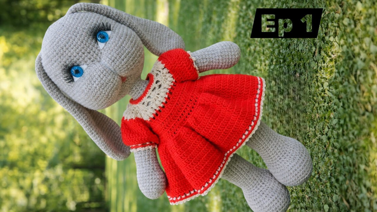 Tutorial Iepuras crosetat Partea 1 capul si expresia fetei