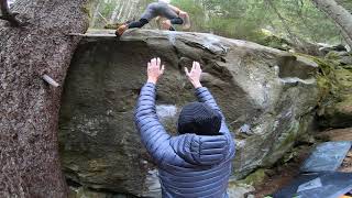 Believe in Toe (7C+/8A?) FA by Nagy