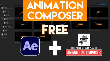 Free After Effects Extension - Animation Composer - 100% FREE