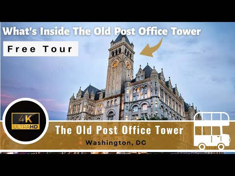 Vidéo: Old Post Office Pavilion & Clock Tower à Washington DC