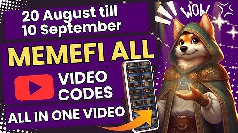 Memefi video code today | Memefi new code today | Memefi all video code | MemeFi task code today