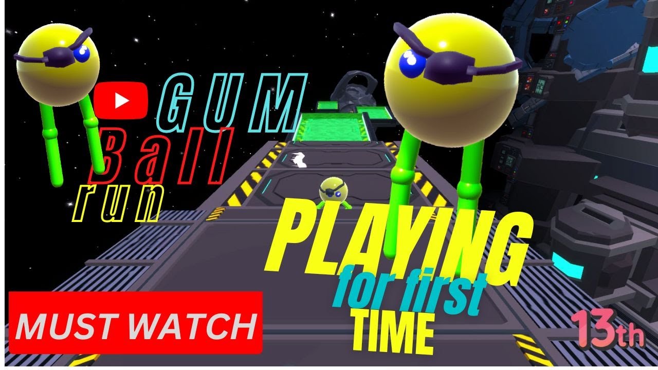 Playing Gum Ball Run for first time GameAche YouTube