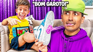 ganhei no PVP no ROUBE BRAIN ROT e meu PAI fez tudo que eu QUERO por 24 HORAS