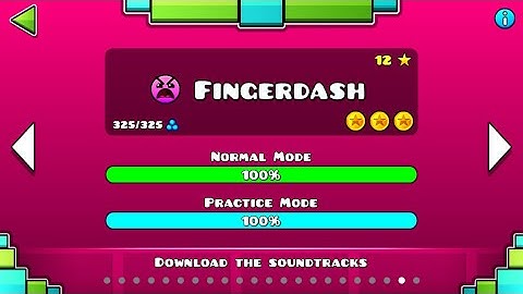 Geometry Dash 2.1 - Official Levels #2 - Fingerdash (All Coins)