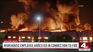 Employee arrested for arson after Ontario warehouse fire