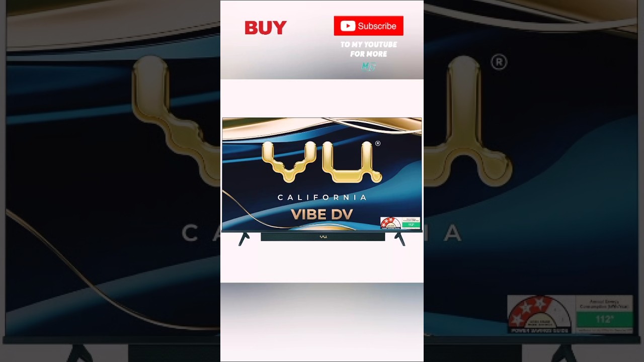 Vu 108cm (43 inches) Vibe Series 4K QLED Smart Google TV 43VIBE-DV