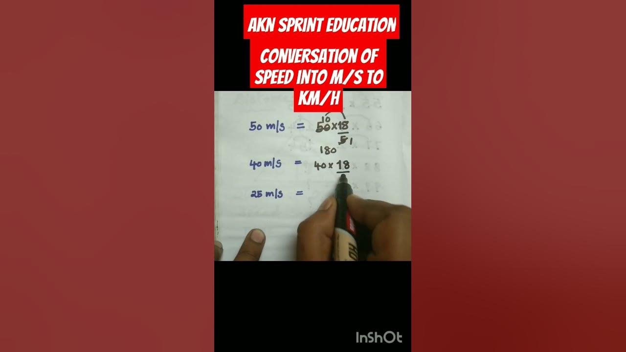 conversion-of-speed-m-s-into-km-h-ytviral-mathtricks-ytshort
