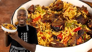 Goat Meat Fried Rice Recipe - NO FAIL Asun Fried rice