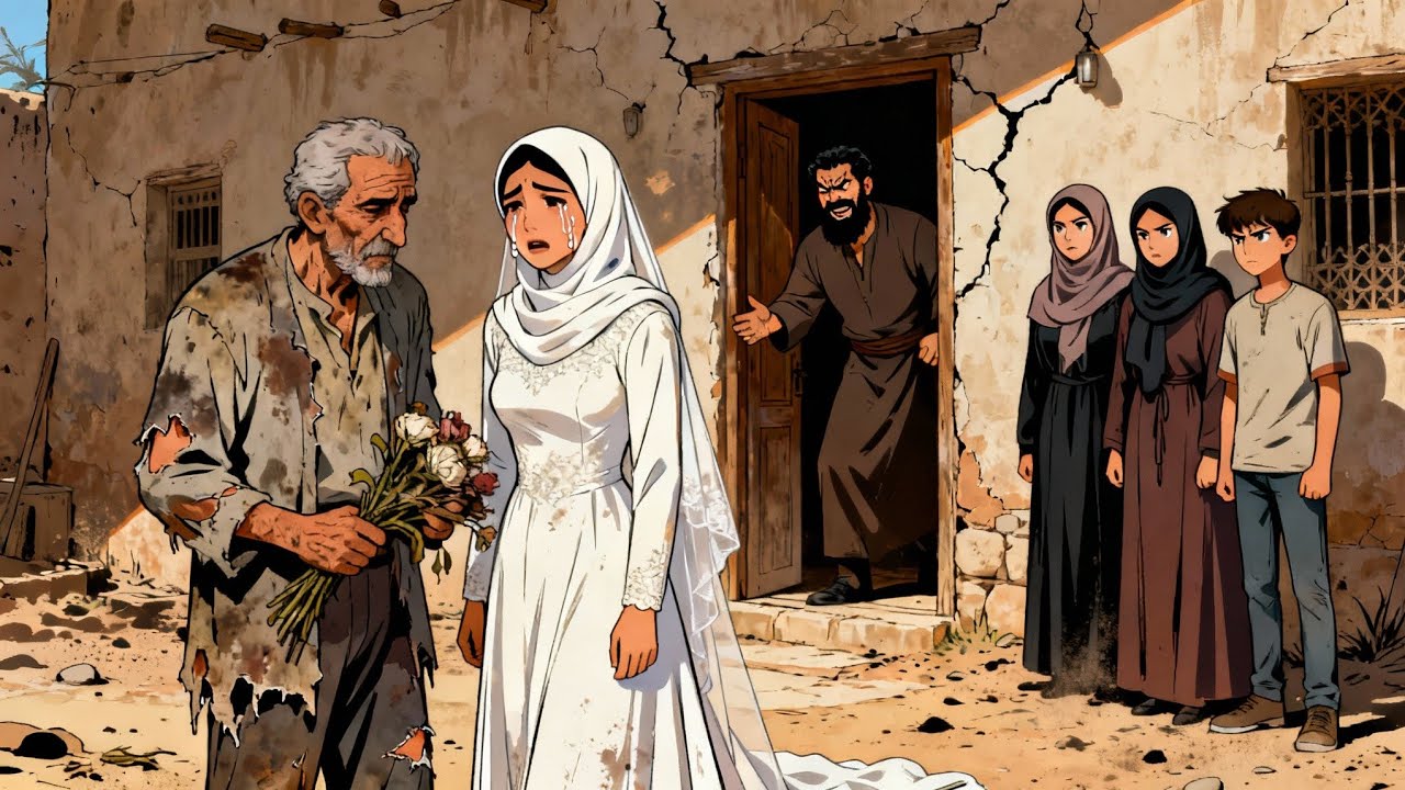قصة الفتاة اليتيمة التي أجبروها على الزواج من شيخ متسول ..لكنه ظهر أنه ليس متسولاً  وكانت الصدمة !